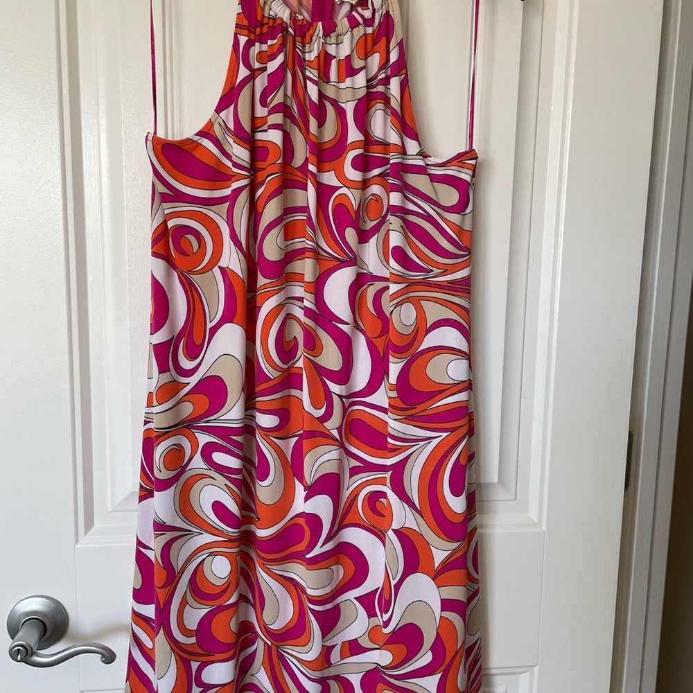 Michael Kors Vibrant Multicolor Swirl Dress